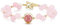 GEHECRST Rosenquarz Perlen Armband Mit 8mm Erdbeerkristalle Kugeln - Heilsteine Naturstein Kristalle Perlenarmband - Healing Reiki Glückbringen (Rosenquarz)
