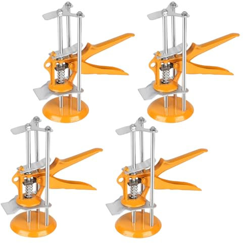 DBREAKS Höhenversteller für Fliesen, 4 Stück Keramikfliesen-Versteller, Handwagenheber, Fliesenheber&Präzisions-Locator, Handheld Jack für Glastüren, Holzpaneele, Türen und Fenster