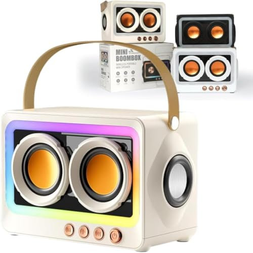 UK Technology Portable Bluetooth Speaker, LED Wireless Speaker, Portable Speaker Mini Bluetooth, RGB Lights Bluetooth Speaker, Outdoor Speakers With LED Light, Bluetooth 5.3 Speaker, Long Battery Life