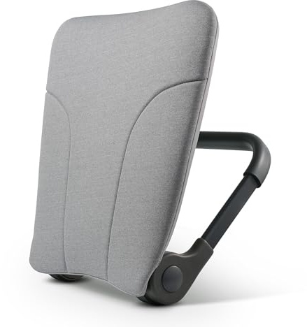 READY ROCKER Deluxe Schiefer | verstellbare ergonomische tragbare Wippe | Rückenschmerzen Linderung und Entspannung | schwarze Wippe & Deluxe-Abdeckung | Rücken- und Lendenwirbelstütze für Stuhl |