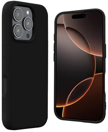 KP TECHNOLOGY Case For iPhone 16 Pro - Thin Soft Silicone Gel Case Cover For iPhone 16 Pro (BLACK)
