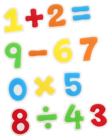 IMIKEYA Kühlschrank- und Zahlen-Set 26 Stück für Tafel und Whiteboard