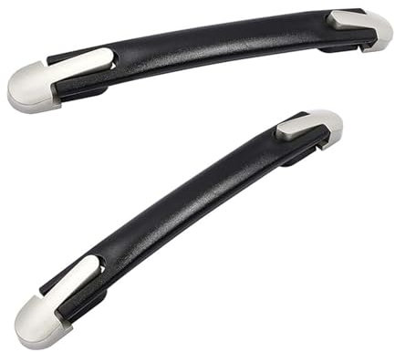Alriedy 2 Stück Koffergriff Ersatz,Gepäck Koffergriff, 24 cm, Schwarz, Kunststoff Ersatzgriff für Koffer, Werkzeugkoffer & Reisekoffer, Koffer Ersatzteile Griff