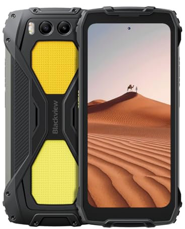 Blackview BV7300 Smartphone Rugged, Luci da Campeggio Dual 800LM, Batteria 15000mAh, 18GB+256GB, 6,67'' 90Hz HD+, 50MP Fotocamera Visione Notturna, Telefono Impermeabile IP68 Android 14, NFC Nero