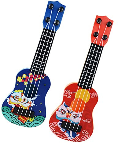 TOBBOMEY 2st Mini-Gitarre Gitarre Für Kinder Im Alter Von 5-9 Jahren Kleinkindgitarre 2 Jahre Alt Gitarre Für Kleinkinder 1-3 Kindergitarre Gitarrenspielzeug Für Kinder Kleine Gitarre Abs