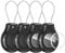 YXLILI Holder for AirTag, Compatible with AirTag Holder with Wire Cable, 4 Pack Lock Case for AirTag for Luggage, Backpack, Keys, Pets and Travel, IP67 Waterproof, Dust Resistant, Scratch-Resistant