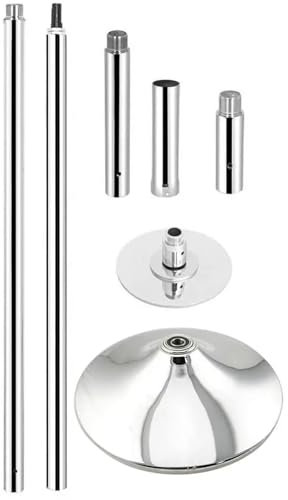 Ayztantine Home Dance Pole Barre de Fitness for Club d'exercices à Domicile, Barre de Strip-teaseuse Amovible, Barre de Danse Portable à Hauteur réglable.