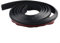 Striscia in silicone a ritenzione idrica per piani di lavoro della cucina, design pieghevole per evitare perdite d'acqua (nero, 200 cm)