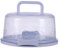 Gacqpli Boîte De Transport À Gâteaux - Boîte De Transport À Gâteau Avec Capuche Et Poignée, Porte-gâteau Multifonctionnel Avec Boucle De Verrouillage, Porte-cupcake Transparent