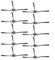 Fit Pour Lefant F1 Robot Aspirateur Remplacement Brosse Latérale, 10 Pcs Tapis Nettoyage Brosse Latérale Fit Pour Lefant F1, Pièces D'Aspirateur & Accessoires