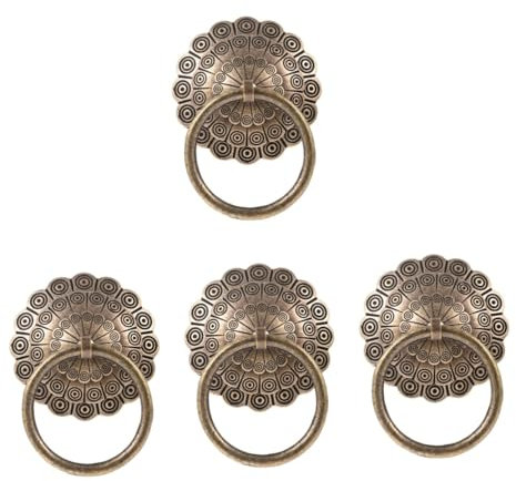 Artibetter 4pcs Retro Door Knocker Vintage Design Security Knocker for Front Door