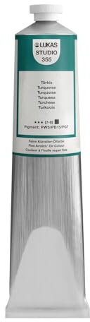 CREATIV DISCOUNT NEU LUKAS STUDIO OIL/Ölmalfarbe, 200 ml, Türkis