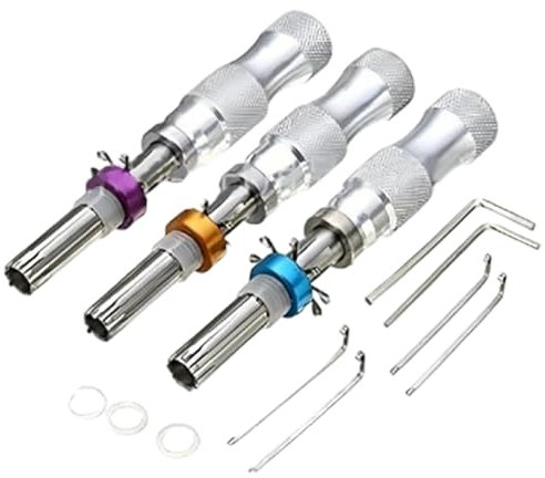 3Pcs Tubular Lock Pick, Metal Lock Pick Tool, Ideal for Tool Box, RV Storage, Mailbox Tubular