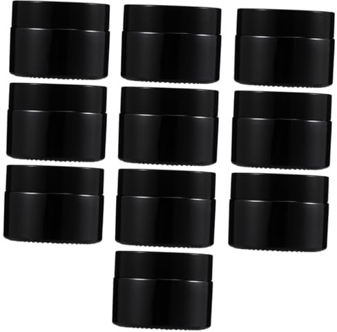 DEARMAMY 10stücke Cremeflaschen Reise-aufbewahrungsflaschen Nachfüllbare Glasflaschen Kosmetik-probenboxen Mit Guter Versiegelung Für Lotionen Lippenbalsam Gesichtswasser