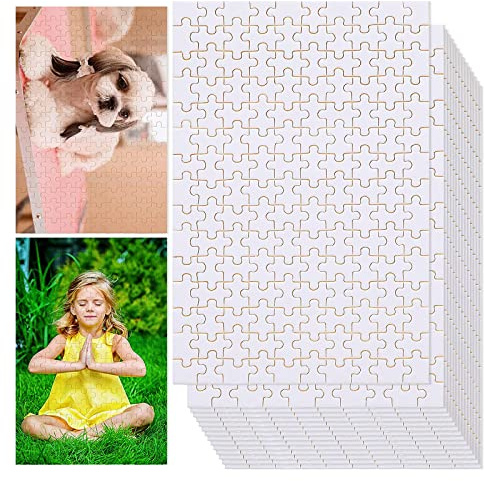 15 Sets Sublimation Blanks Puzzle 4 Puzzle Für Sublimattransfer Wärmeübertragung Wärmepressdruck