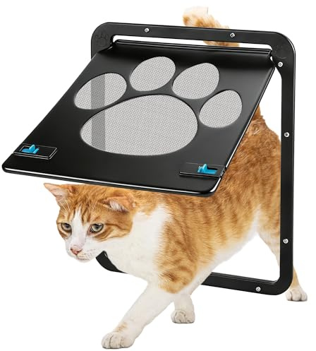Gattaiola per Gatti, Bloccabile Zanzariera Porta Gatto | Porticina per Gattis per Porta Scorrevole, Schermo, Finestra