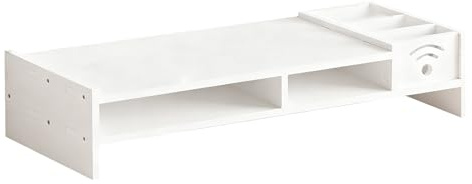 Genérico Base di sollevamento per monitor,Scaffale a 2 livelli, elevatore per computer da 10,9 cm di altezza con organizer per riporre oggetti, per casa, portatile, PC, camera da