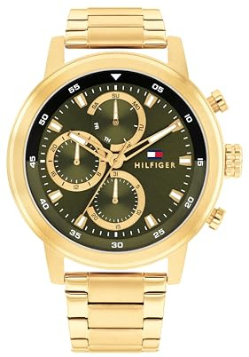 Tommy Hilfiger Multi Zifferblatt Quarz Uhr für Herren mit Edelstahlarmband oder Silikonarmband