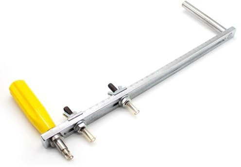 Manual Gasket Cutter, Dual Blade Cutting Knife for Rubber PTFE, Adjustable Diameter, Portable Stainless Steel Tool for Plumbing, Automotive, Industrial Gasket Making