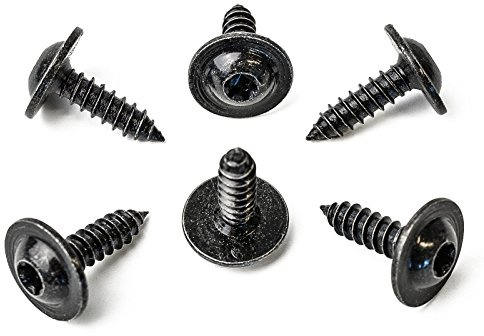 10x Universal Metall Torx Bund Schraube T25 M5 Screw in Schwarz | 90775001