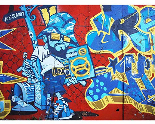 Fine Art Prints Wandposter Graffiti Guy Dude Boombox, 30,5 x 40,6 cm, Boombox