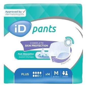 ID Pants Plus - Medium - 80-115cm - Packung mit 14 (Inkontinenzhose)