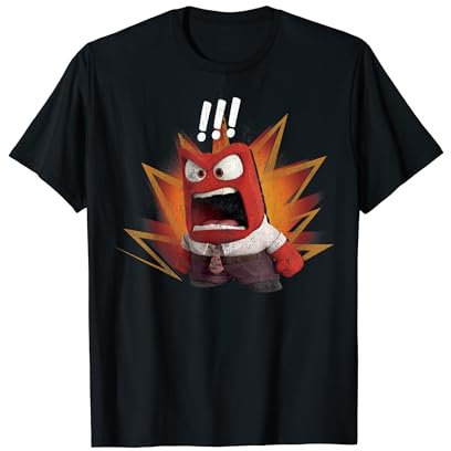 Disney Pixar Inside Out Anger Yell Colorful T-Shirt