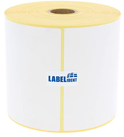Versandetiketten DHL, DPD, Fedex, GLS, Hermes, UPS - 4x6 Zoll - 101,6 x 150 mm - 500 Thermo-Eco Papier Etiketten auf 1 Rolle(n) mit 25 mm Kern, Thermodirekt Etiketten selbstklebend, Trägerperfo.