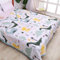 FANSU Tagesdecke 200x220 Bettüberwurf, Mikrofaser Cartoon-Dinosaurier Bettdecke, Doppelbett Einselbetten Gesteppt Bettwäsche Baumwolldecke für Decke Sofa überwurfdecke Bett