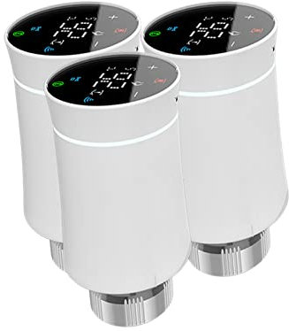 Qiumi Radiator Actuator Valve, Tuya ZigBee3.0, Smart Programmable Thermostat, Temperature Heater, TRV, Alexa, Voice Control