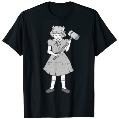 Hammer Girl - Clementine - Punk Goth Horror Fan T-Shirt