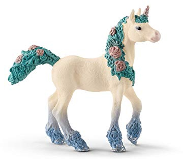 schleich BAYALA | Blüteneinhorn Fohlen 70591 | 2 x 9 x 8 cm | Spielfigur ab 5 Jahren | detailgetreue, fantastische Figuren | magische Sammelfiguren | Geschenk für Mädchen und Jungen