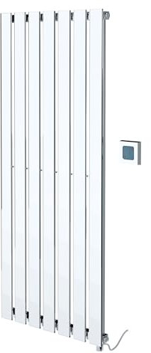 King Chrome 600w Electric Designer Radiator Thermostatic Vertical Heater 516mm (w) x 1250mm (h)