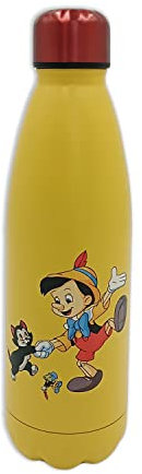 Half Moon Bay: Boraccia isotermica Pinocchio | Bottiglia Termica Personalizzata Disney, accaio Inossidabile, Licenza Ufficiale 100%, Ideale Come Pinocchio Gadget