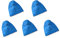Kallefornia K775 Lot de 5 filtres en tissu bleu compatibles avec Parkside PNTS 1500 A1 B1 B2 B3