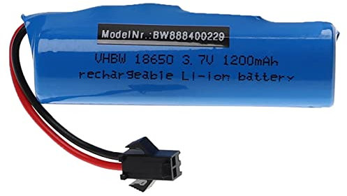 vhbw Batterie Compatible avec SM-2P connecteur pour modéle RC par ex. Voiture de Course Avion (1200mAh, 3,7V, Li-ION)