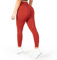 SMILODOX Leggings Damen Amaze Pro mit Scrunch, Butt Lift Sporthose High Waist V-Shape Trainingshose Seamless Blickdicht Yogahose Für Sport Fitness Alltag, Größe:XL, Color:Terakotta