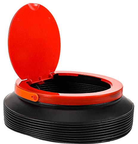 INOOMP Poubelle Pliable Portable, Poubelle de Voiture Couvercle Poubelle pour Bureau, Maison et Voiture Camping Voyage