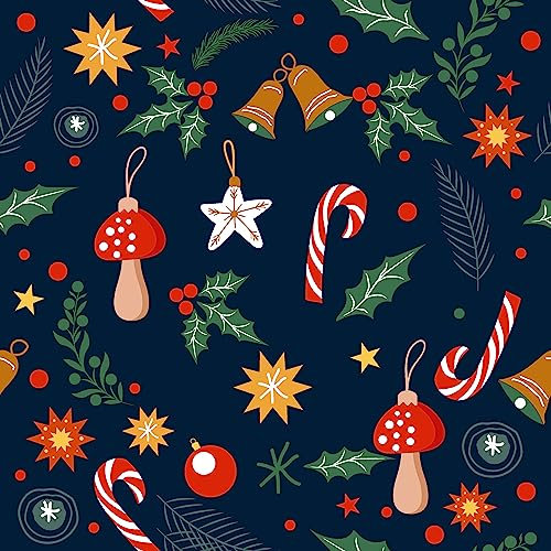 20 Servietten Schmuck am Weihnachtsbaum Zuckerstange Pilze Sterne 33cm