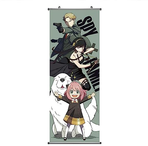 CosplayStudio Großes Spy Familie Rollbild/Kakemono aus Stoff | Poster 105x40cm | Motiv: Familie Forger Cover