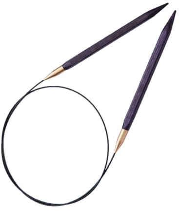 KnitPro J'Adore Cubics Stricknadeln – Feste Rundstricknadeln – 80 cm x 3,50 mm, 26-1912104515, lila