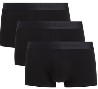 Calvin Klein Herren 3er Pack Boxershorts Low Rise Trunks Baumwolle mit Stretch