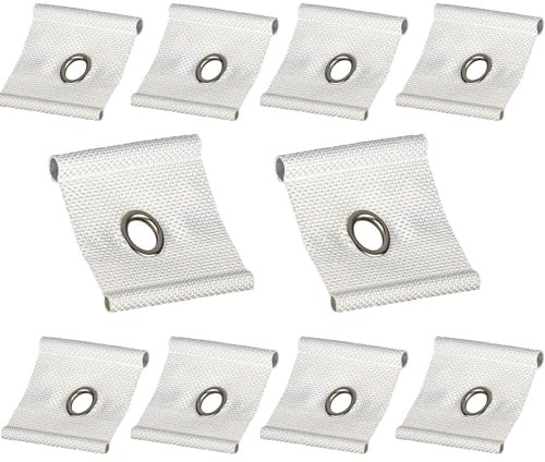 10 Pezzi Occhielli per Binari 5/6 mm – 7/8 mm,Ganci per Tende da Sole,Ganci per Roulotte,Accessori per Camper,Accessori Roulotte,Adatto per Campeggio,Tende,Roulotte