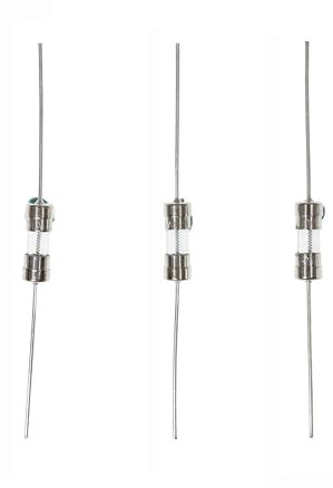HUABAN 20 Stücke 4A 4 Amp 3.6 * 10mm 250V Glas-Sicherung träge mit Anschlussleitungen