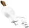 NEWDERY Portable Charger for Apple Watch 10, Fast Wireless Charging USB C & USB A Magnetic iWatch Travel Charger for Apple Watch Ultra2/1 Series 10 9 8 7 6 5 4 3 2 1 SE,White