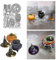 Sredwtk Halloween Stanzschablonen Schachtel Halloween Stanzschablonen Box Metall Prägeschablonen Stanzmaschine Stanzformen Schablonen für DIY 3D Hochzeitgeschenkbox Keksbox Süßigkeitenbox