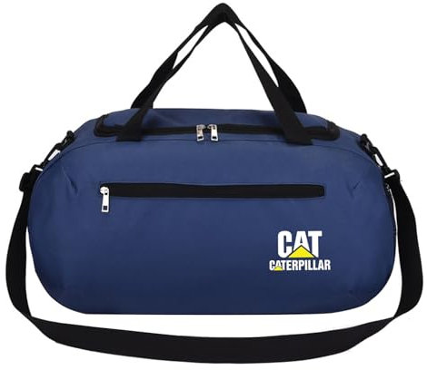 Sporttasche Reisetasche Ca.TER-Pillar, Reise Tasche Herren Damen, Trainingstasche, Turntasche, Kapazität(Dark Blue)