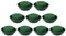 Operitacx Plato De Barro Con Flores Secas Redondo 9 Piezas Plato De Espuma Floral Para Arreglos