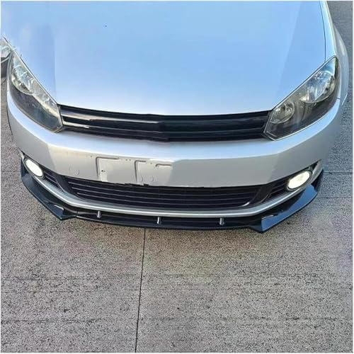 CWMMS Car Front Bumper Splitter for Golf 6 MK6 Standard TSI TDI 2008-2013, ABS Black Car Front Spoiler Lip Protector