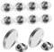 Operitacx 10pièces Pin Backs Acier Pour Supports De Broches Et Badges Accessoires De Fabrication De Bijoux